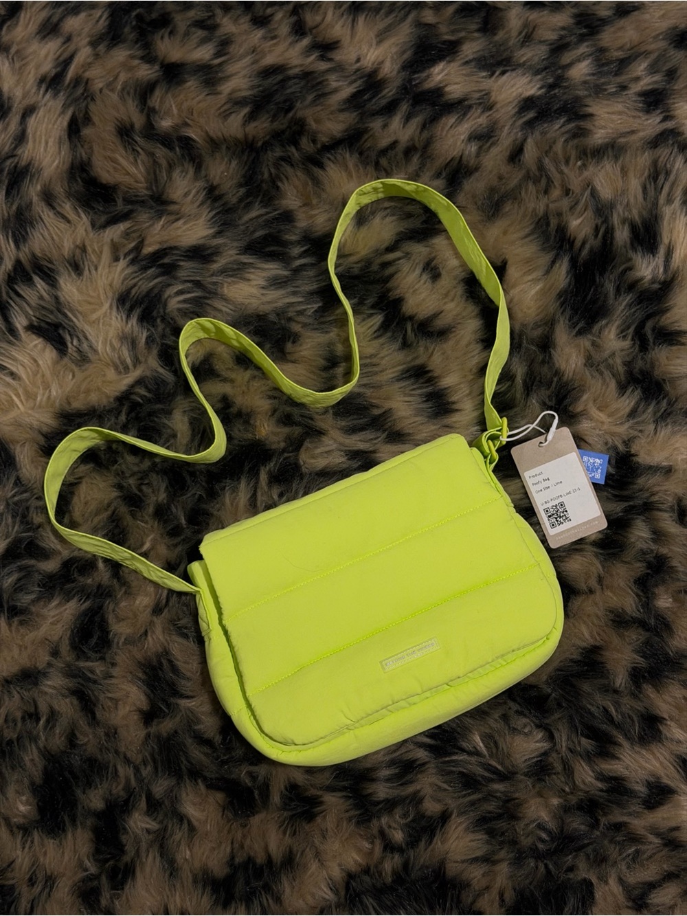 Beyond the Vines Green Puffy Bag